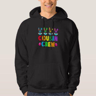 Cousin Crew S Squad Easter Day Cute Bunny Kids Tod Hoodie