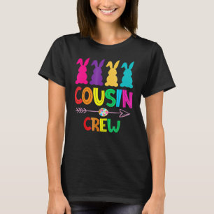 Cousin Crew S Squad Easter Day Cute Bunny Kids Tod T-Shirt