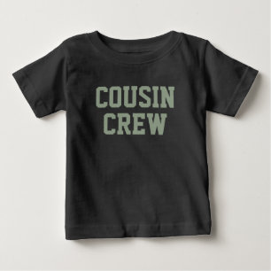 Cousin Crew   Sage Green Matching Kids Baby T-Shirt