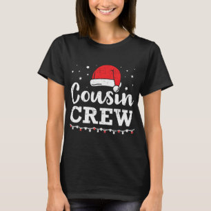 Cousin Crew Santa Red Plaid Xmas Funny Christmas P T-Shirt
