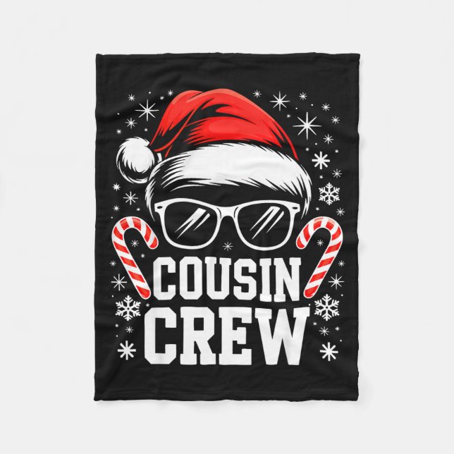 Cousin Crew Shirt Adults Kids Matching Christmas G Fleece Blanket (Front)