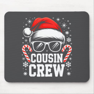 Cousin Crew Shirt Adults Kids Matching Christmas G Mouse Mat