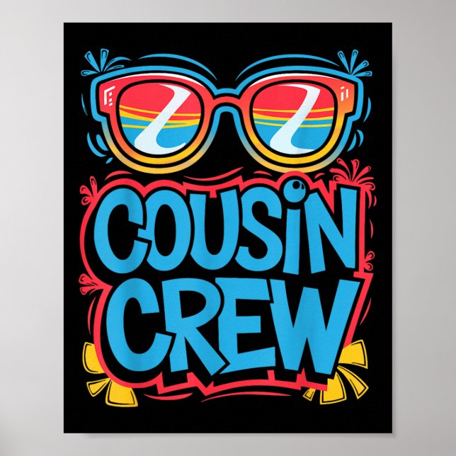 Cousin Crew Shirt Adults Kids Matching Cousin Givi Poster (Front)