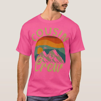 Cousin Crew Squad Camping Outdoor Sunset Summer Ca T-Shirt