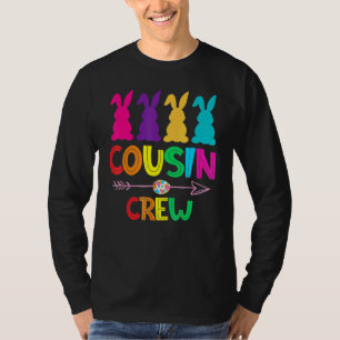 Cousin Crew Squad Easter Day Cute Bunny Kids Toddl T-Shirt