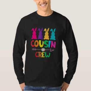 Cousin Crew Squad Easter Day Cute Bunny Kids Toddl T-Shirt