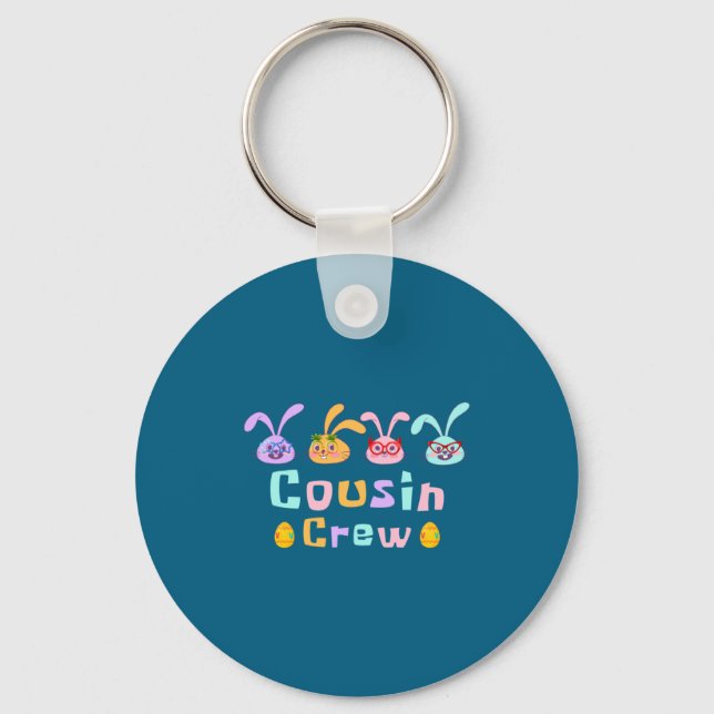 Cousin Crew Squad Easter Day Easter Key Ring (Front)