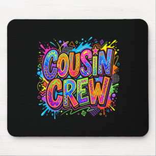 Cousin Crew Squad Family Matching Boys Girls Kids Mouse Mat