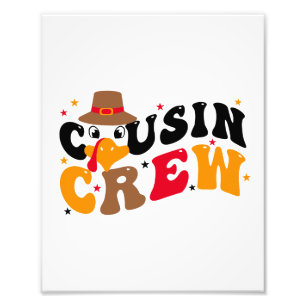 Cousin Crew Thanksgiving Photo Print