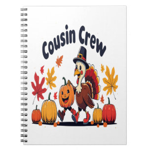 Cousin Crew Thanksgiving Pumpkin Notebook