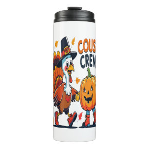 Cousin Crew Thanksgiving Pumpkin Thermal Tumbler
