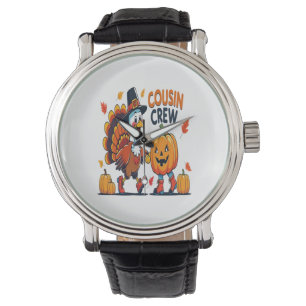 Cousin Crew Thanksgiving Pumpkin Watch