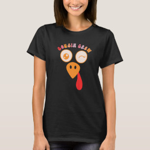 Cousin Crew Turkey Cute Cousin Squad Thanksgiving T-Shirt