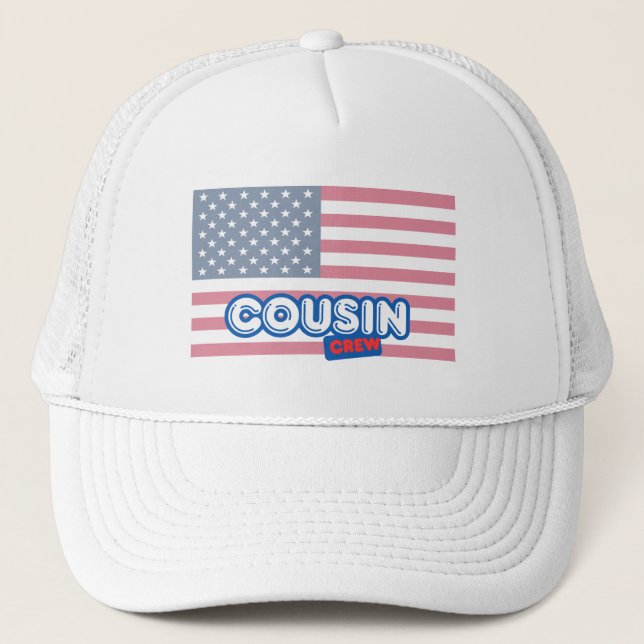 Cousin Crew USA Trucker Hat (Front)