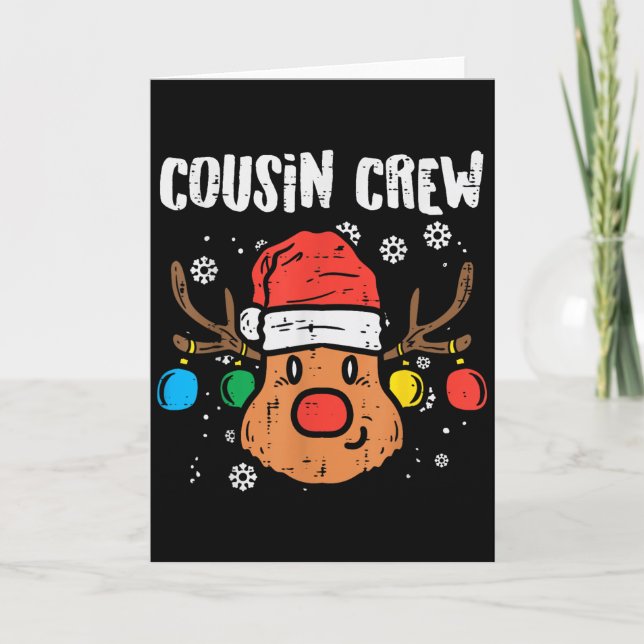 Cousin Crew Xmas Pjs Matching Christmas Pyjamas Fo Card (Front)