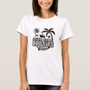 Cousin Cruise 2026 with Cruise Ship and Flip Flops T-Shirt