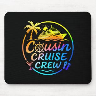 Cousin Cruise Crew Trocal Summer Vacation Matching Mouse Mat