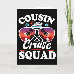 Cousin Cruise Squad 2025 Cruise Ship Party Group V Card