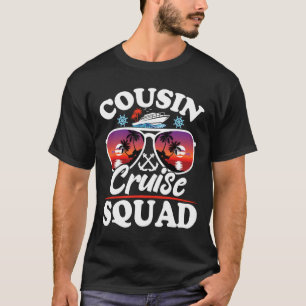 Cousin Cruise Squad 2025 Cruise Ship Party Group V T-Shirt