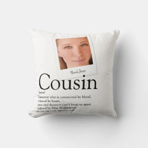Cousin Definition Modern Photo Cushion