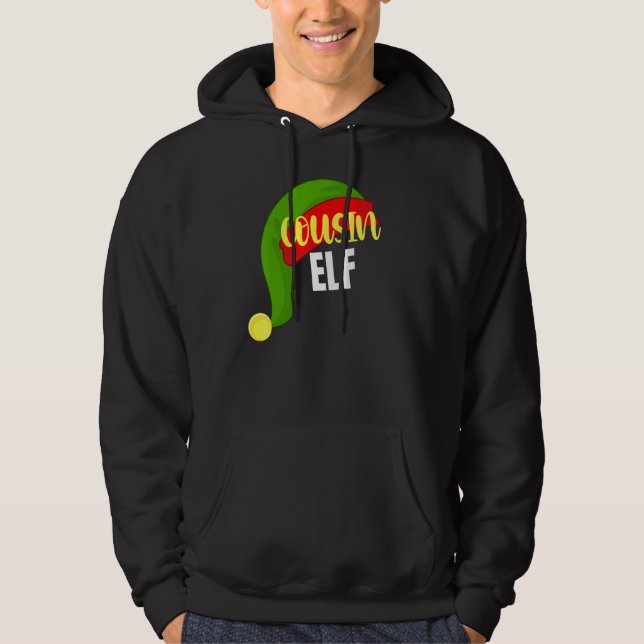 Cousin Elf Matching Family Group Christmas Party P Hoodie (Front)