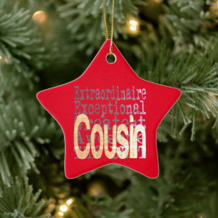 Cousin Extraordinaire Ceramic Tree Decoration