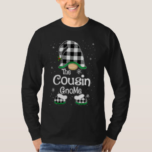 Cousin Gnome Buffalo Plaid Matching Family Christm T-Shirt