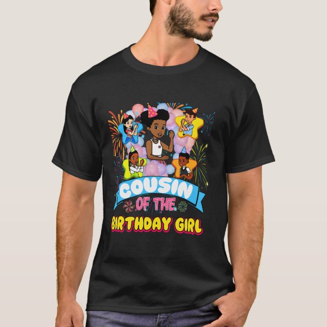 Cousin Gracie s Corner Birthday Dolls Cute Party G T-Shirt (Front)