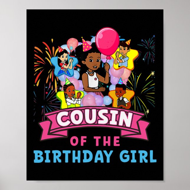 Cousin Gracie's Corner Birthday Dolls Cute Party G Poster (Front)