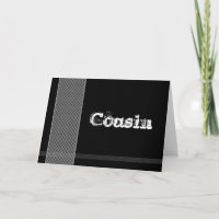 COUSIN - Groomsman - Black and Silver Checks