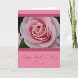 Cousin Happy Mother's Day rose card
