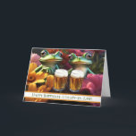 Cousin in Law Cute Funny Beer Frogs Birthday Card<br><div class="desc">Happy Birthday to your cousin in law! Fun and humourous,  you can change the wording too,  colour or font. Wish him or her a totally great day!</div>