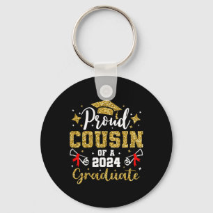 Cousin Of A 2024 Graduate For Family Graduation Key Ring