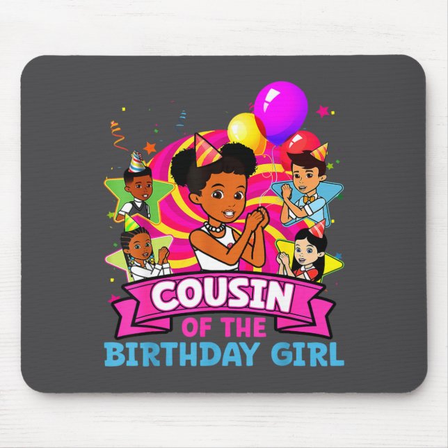 Cousin Of Birthday Girl Gracie Nk Doll Family Deco Mouse Mat (Front)