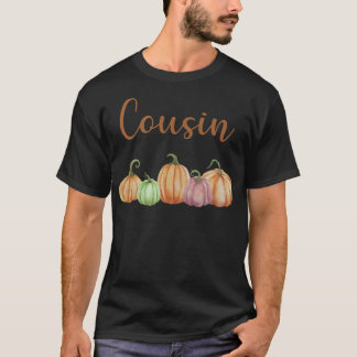 Cousin of Little Pumpkin First Birthday Autumn Pum T-Shirt