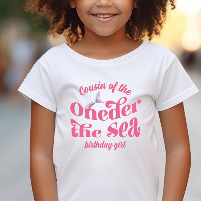 Cousin of Oneder The Sea Mermaid birthday girl T-Shirt (Creator Uploaded)