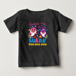 Cousin Of The Baby Shark Birthday Cousin Shark T-Shirt