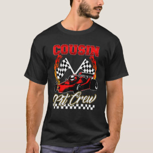 Cousin Of The Birthday Boy Car Racing Birthday Cre T-Shirt