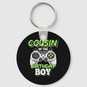 Cousin Of The Birthday Boy Matching Video Game Bir Key Ring
