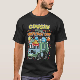 Cousin of the Birthday Boy Recycling Trash Eco Fam T-Shirt