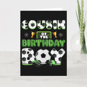 Cousin Of The Birthday Boy Soccer Group Family Mat Card