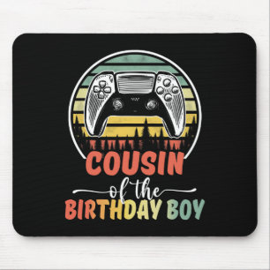 Cousin Of The Birthday Boy Video Gamer Matching Fa Mouse Mat
