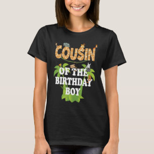 Cousin Of The Birthday Boy Zoo Theme Animal Party T-Shirt