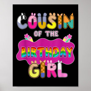 Cousin Of The Birthday Girl Family Pig Party Decor