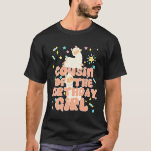 Cousin Of The Birthday Girl Llama Matching Family T-Shirt