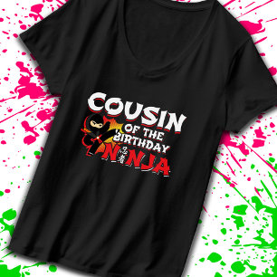 Cousin of the Birthday Ninja - Birthday Party T-Shirt