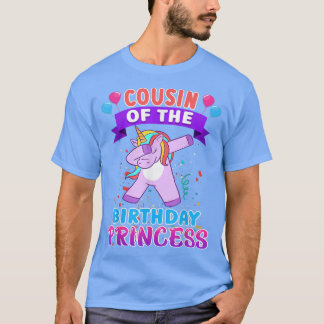Cousin of the Birthday Princess Shirt Unicorn Girl