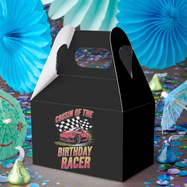 Cousin Of The Birthday Racer Racing Family Party  Favour Box (Party)