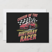 Cousin Of The Birthday Racer Racing Family Party 