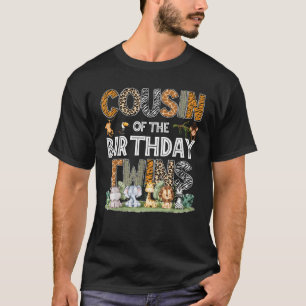 Cousin Of The Birthday Twins Safari Wild One Zoo A T-Shirt